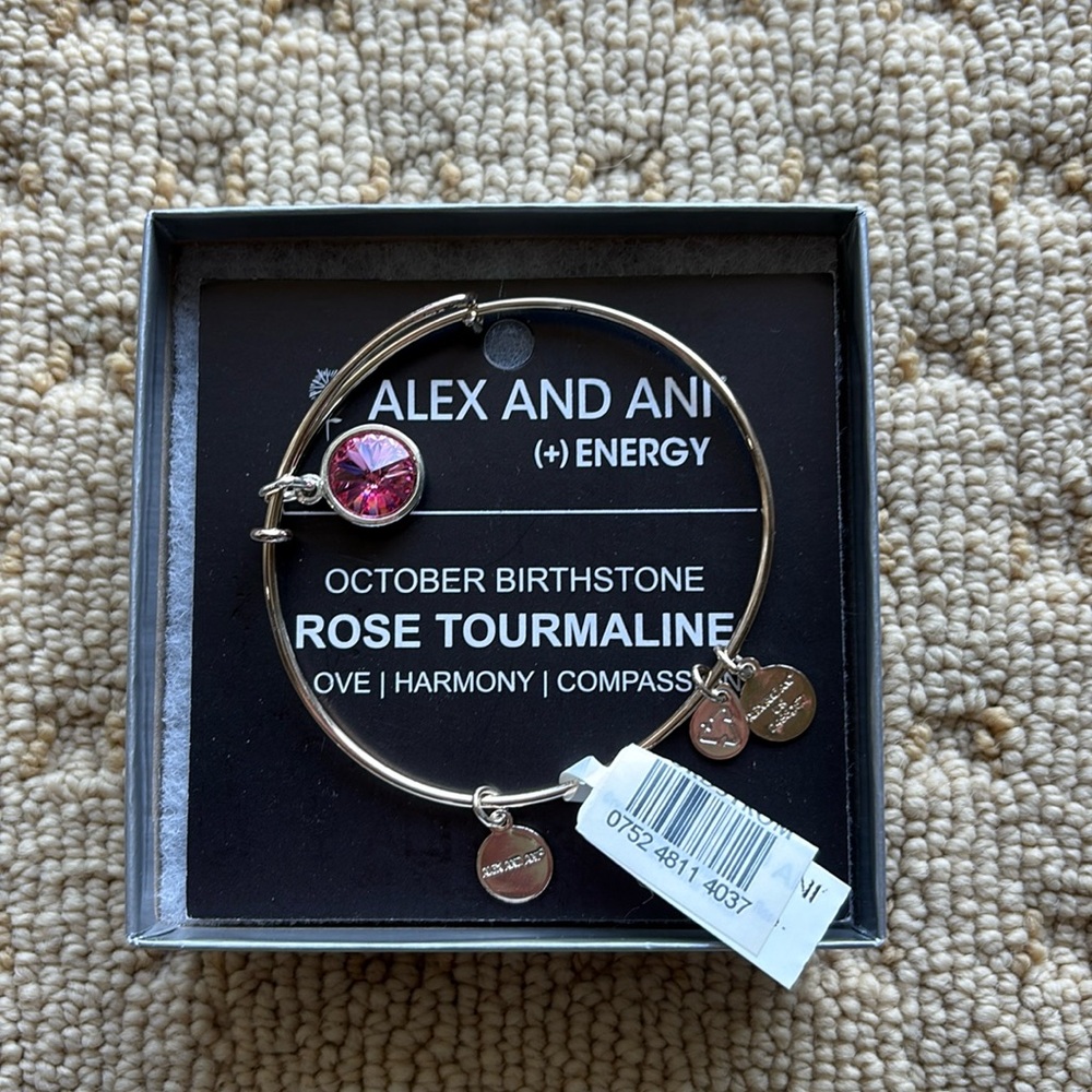 Alex and Ani Bracelet Silver & Pink Tourmaline